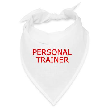 Personal trainer - Bandana - Weiß - Vorne