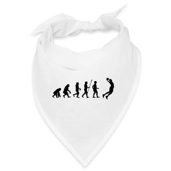 basketball Evolution - Basketballer beim Dunking - Bandana - Weiß - Vorne