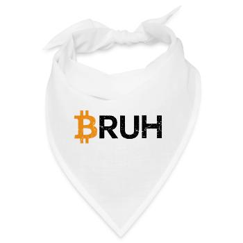 Bitcoin Bruh Kryptowährung Bitcoin - Bandana - Weiß - Vorne