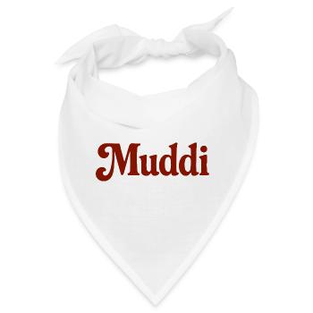 Herzstück Muddi - Bandana - Weiß - Vorne