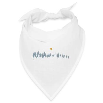 Mondscheinwald Fahrradszene - Bandana - Weiß - Vorne