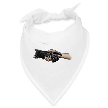 Hände - Bandana - Weiß - Vorne