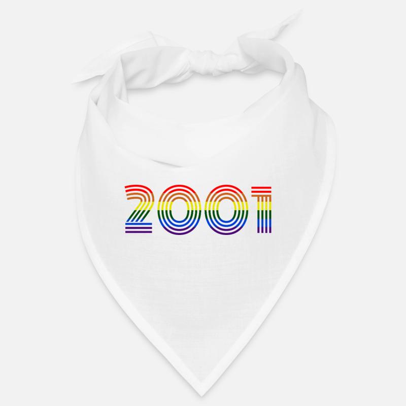 Design rétro arc-en-ciel 2001 Bandana
