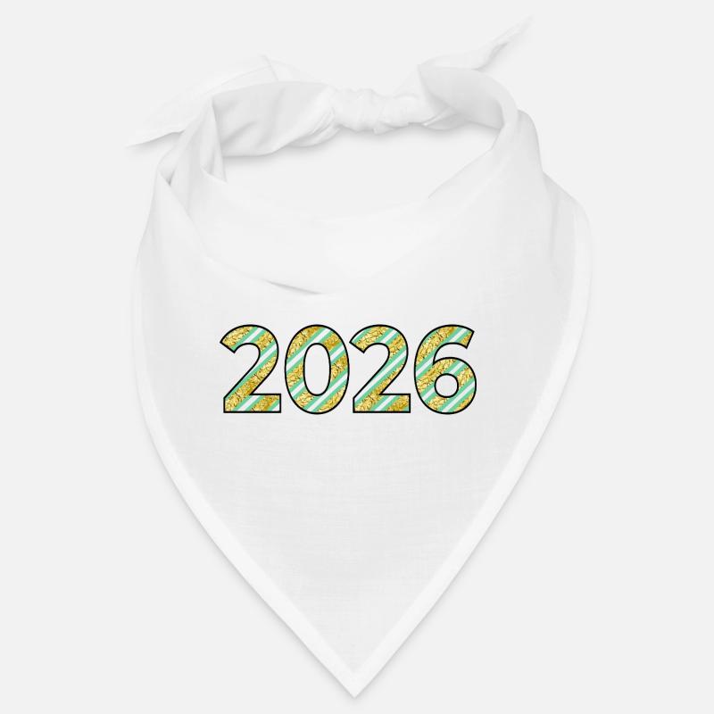 Year 2026 Numbers Pattern Bandana