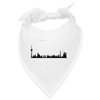 BERLIN SKYLINE  - Bandana - Weiß - Vorne