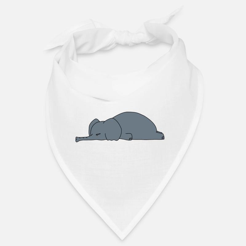 Fauler Elefant Schlaft Lustiger Sarkasmus Tierdesign Bandana