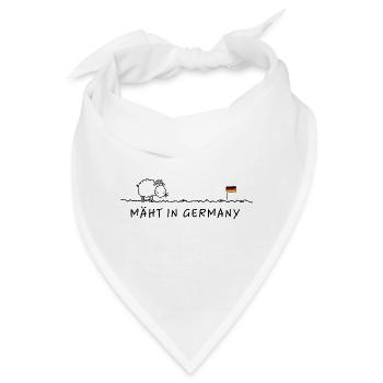 Mäht in Germany – Wortspiel Made in Germany - Bandana - Weiß - Vorne