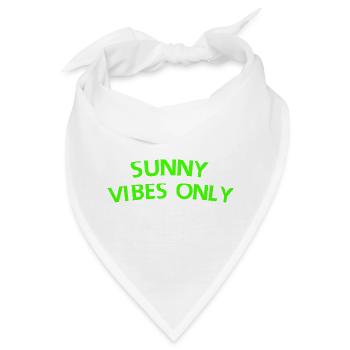 Nur sonnige Vibes - Bandana - Weiß - Vorne