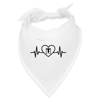 Herz Street Workout - Bandana - Weiß - Vorne