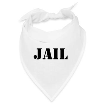 County Jail - Gefängnis - Knast - Gefangener - Bandana - Weiß - Vorne