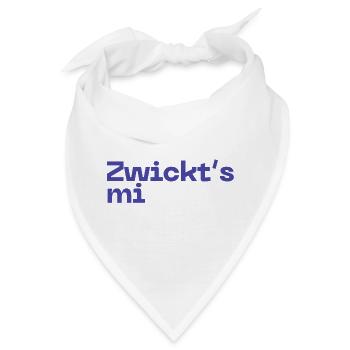 Zwickt's mi - Austropop - Bandana - Weiß - Vorne