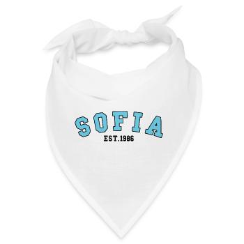 Sofia gegründet 1986 - Bandana - Weiß - Vorne