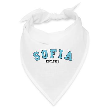 Sofia gegründet 1976 - Bandana - Weiß - Vorne