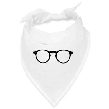 Brille - Bandana - Weiß - Vorne