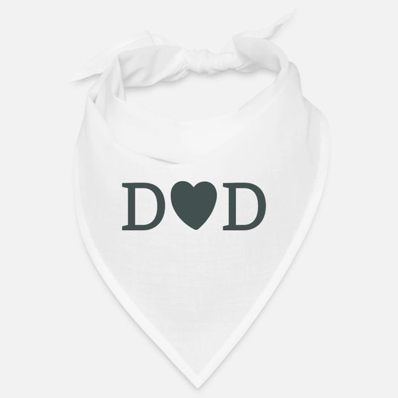 DAD Heart D Monogram Bandana