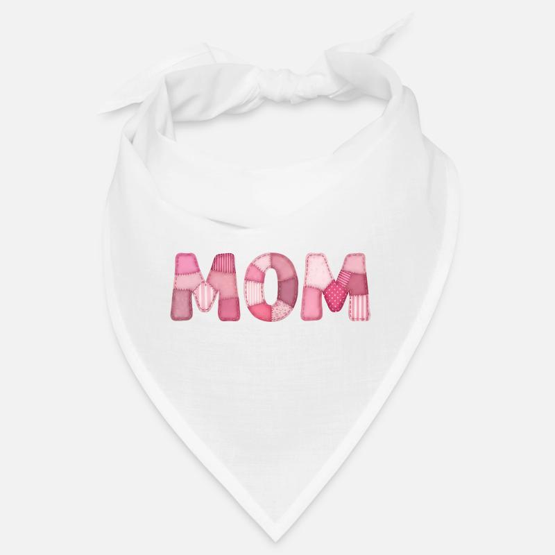 Motif de mère en patchwork rose de maman Bandana