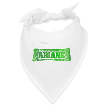 Geschenk für Ariane - Bandana - Weiß - Vorne