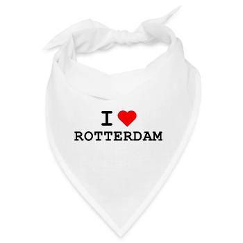 I love Rotterdam - Ich liebe Rotterdam - Bandana - Weiß - Vorne