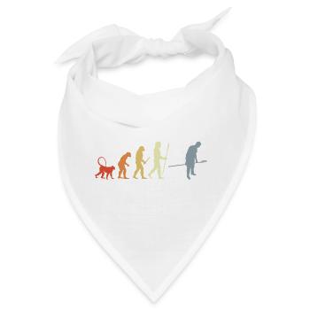Bäcker Evolution Retro Look - Bandana - Weiß - Vorne