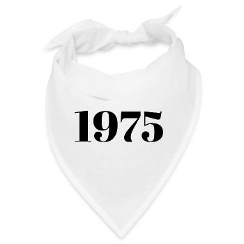 1975 Vintage 1975 Retro 1975 Jubiläum 1975 - Bandana - Weiß - Vorne