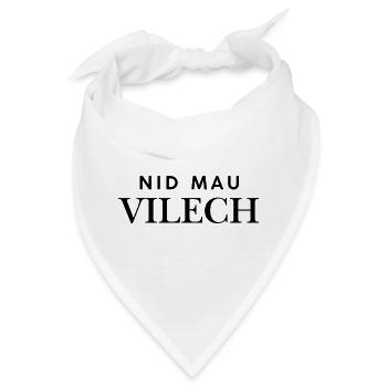 Nid mau Vilech - Bandana - Weiß - Vorne