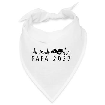Futur Papa 2027 Annonce Grossesse - Bandana - Weiß - Vorne