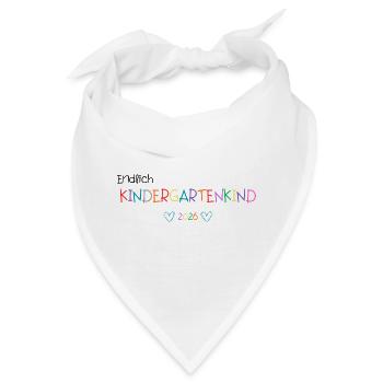 KINDERGARTENKIND 2026 - Bandana - Weiß - Vorne