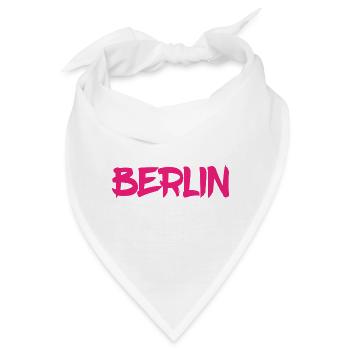 Berlin - Deutschland - Hauptstadt - Berliner Bär - Bandana - Weiß - Vorne