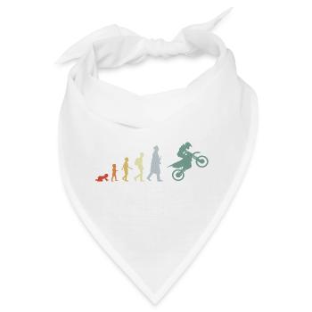 Kind zum Motocross Fahrer Evolution - Bandana - Weiß - Vorne