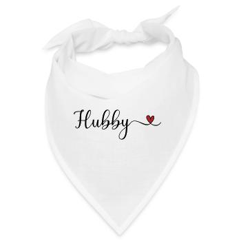 Hubby Heart - Bandana - Weiß - Vorne