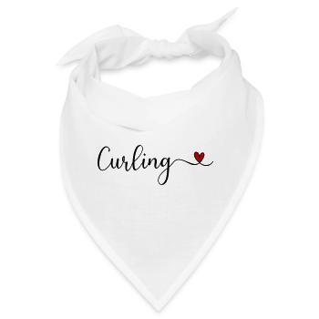 Curling - Bandana - Weiß - Vorne