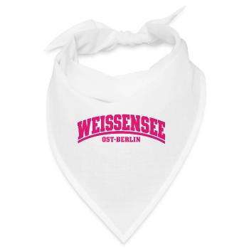 Weißensee - Ost-Berlin - Bezirk - Deutschland - Bandana - Weiß - Vorne