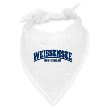 Weißensee - Ost-Berlin - Bezirk - Deutschland - Bandana - Weiß - Vorne