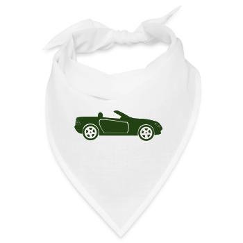 Auto Cabrio Silhouette - Bandana - Weiß - Vorne