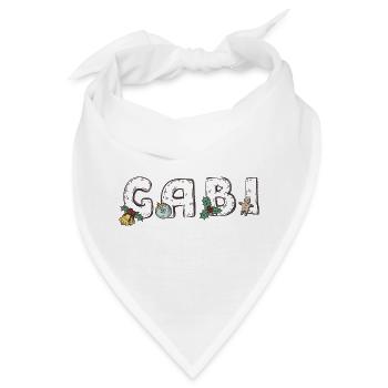 Gabi Weihnachtsbuchstaben  - Bandana - Weiß - Vorne