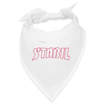 STABIL - SKATE OUTLINE - Bandana - Weiß - Vorne