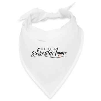 Du bist mein schönstes Immer – Lieblingsmensch - Bandana - Weiß - Vorne