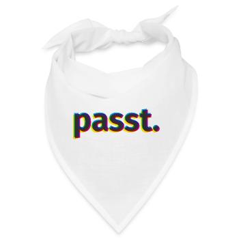 passt. - Bandana - Weiß - Vorne