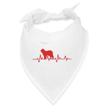 Englischer Schäferhund - Bandana - Weiß - Vorne