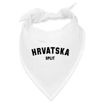 SPLIT Hrvatska Croatia Kroatien - Bandana - Weiß - Vorne