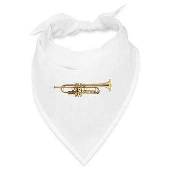Trompete - Bandana - Weiß - Vorne