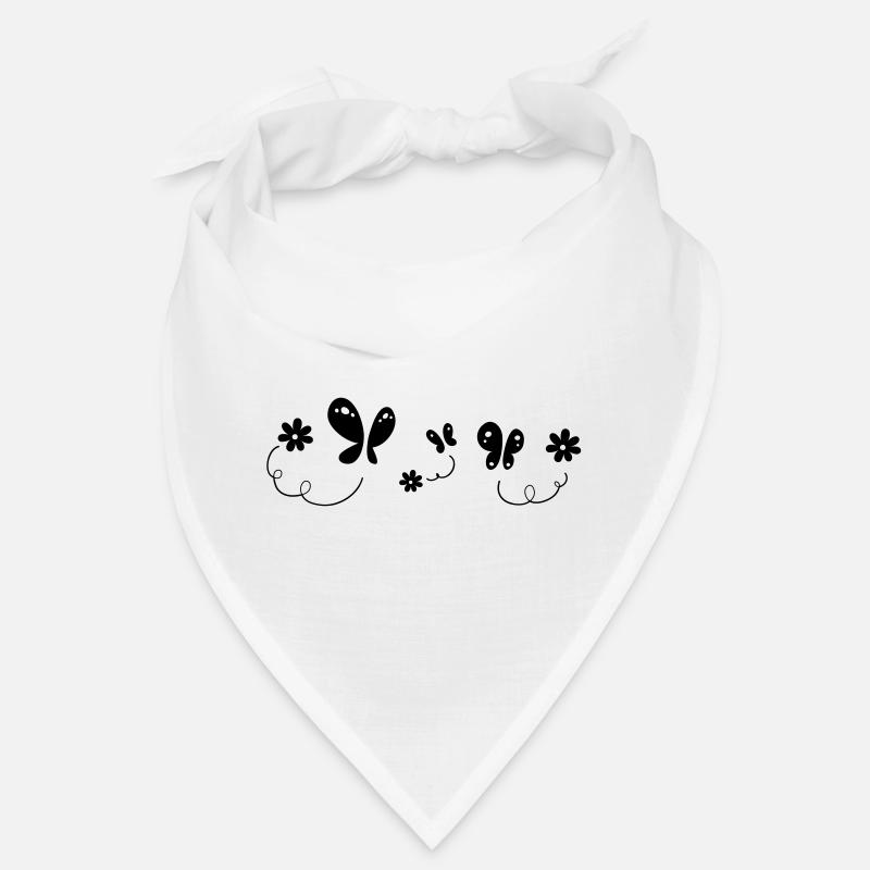 Blumen und Schmetterlinge Bandana
