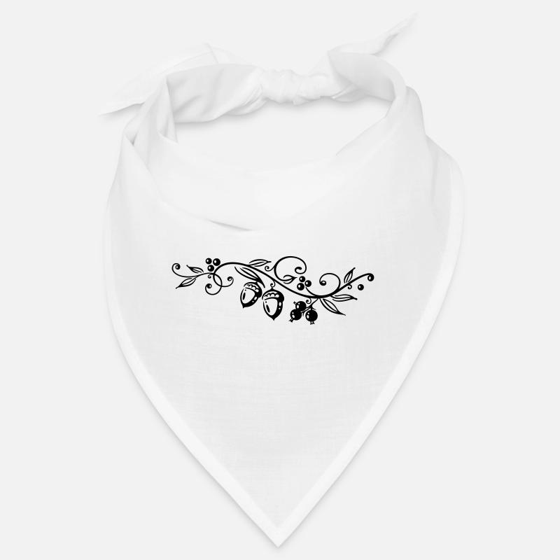 Eicheln Eichenblätter Herbst Wandern Bandana