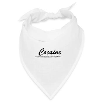 Cocaine - Kokain, Droge, Betäubungsmittel - Bandana - Weiß - Vorne