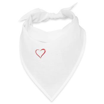 Bergamo im Herzen - Bandana - Weiß - Vorne
