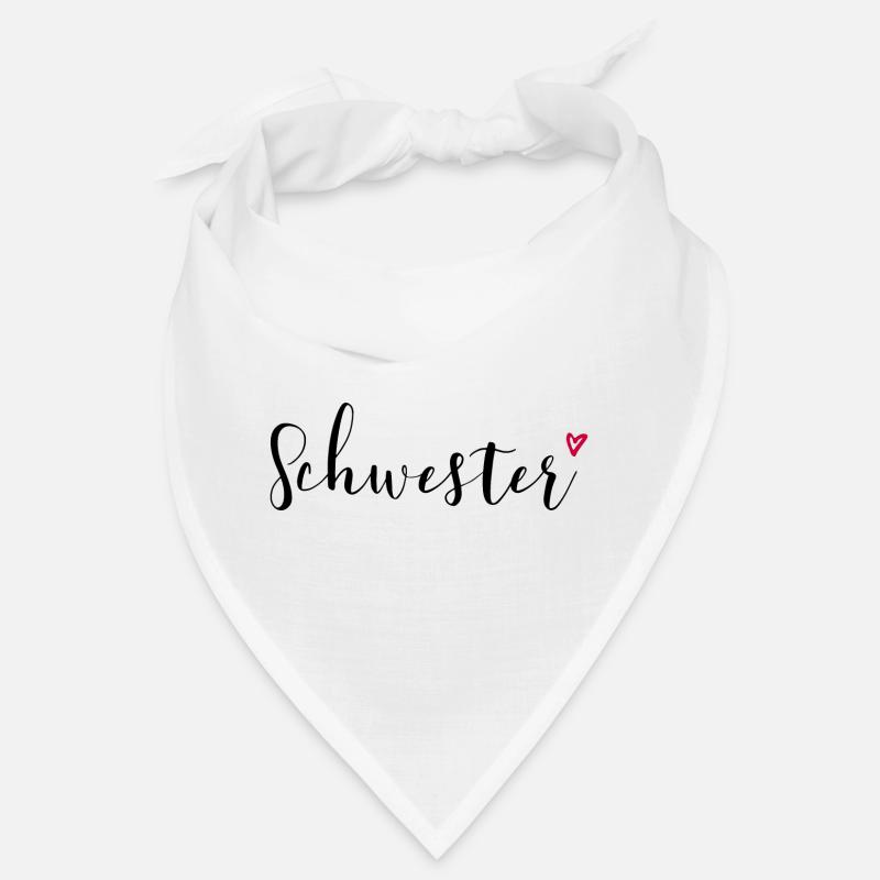 Schwester Herz Geschenkidee Bandana