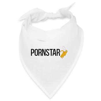 Pornstar Porno Star Banane - Bandana - Weiß - Vorne