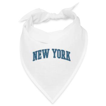 New York Arc-Schriftzug - Bandana - Weiß - Vorne