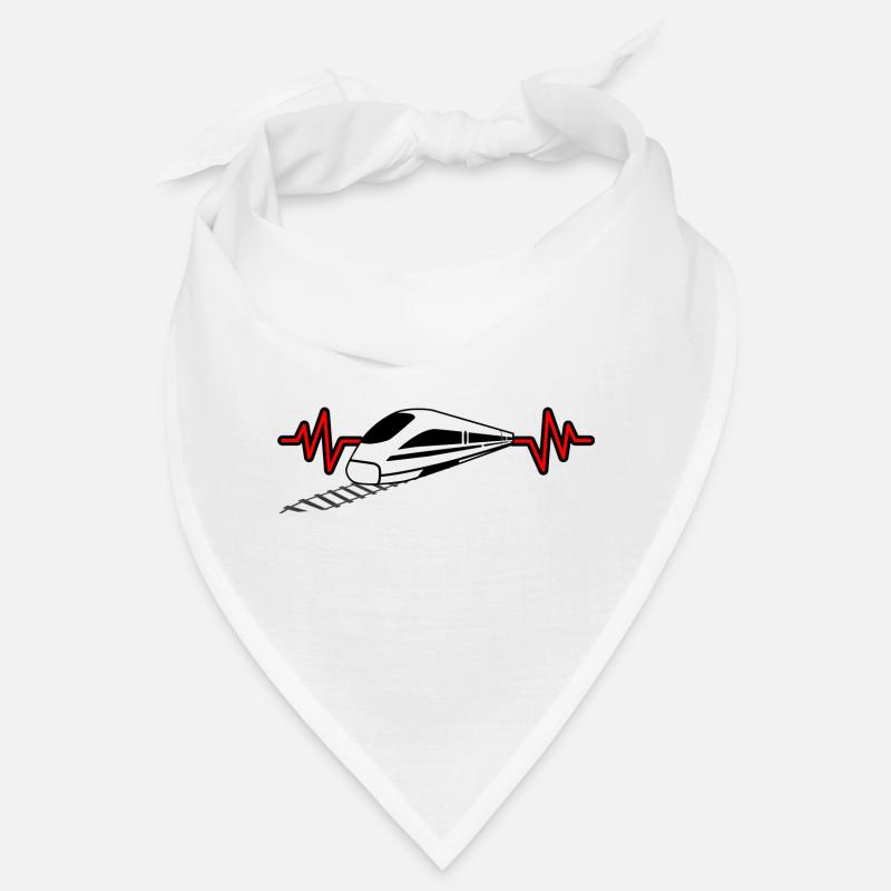 Heartbeat avec train - cheminot, conducteur de train conception Bandana