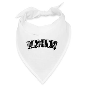 young and hungry - Bandana - Weiß - Vorne